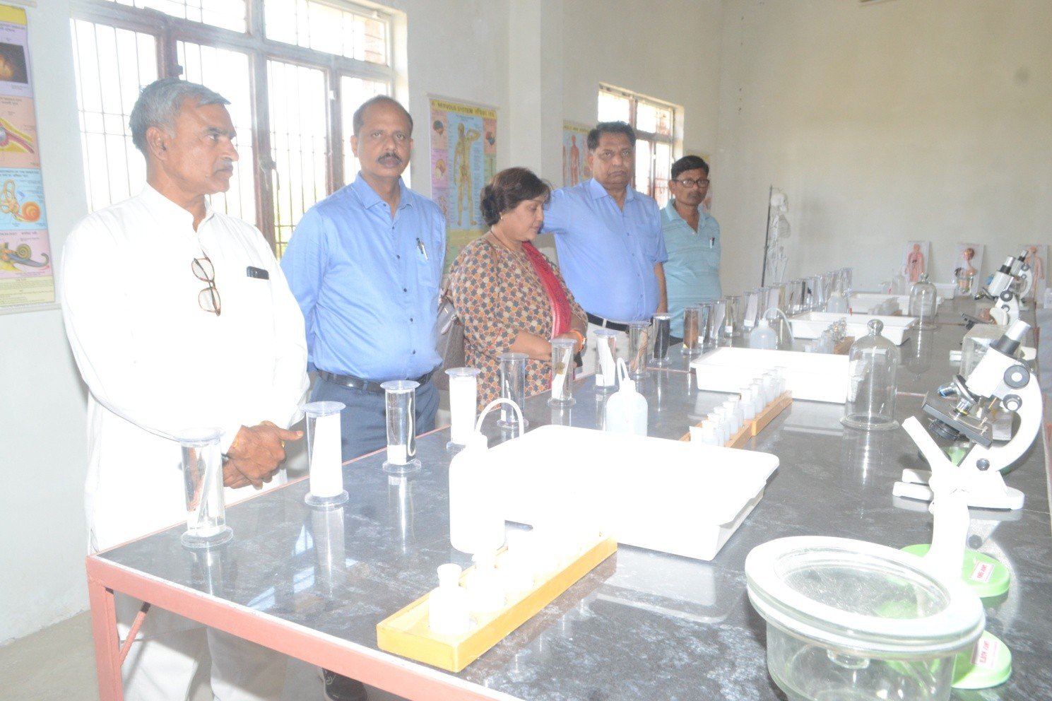 Laboratory equipment display